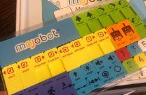 Mojobot is a robot and board game that makes it easy for kids and adults alike to pick up and learn the core principles of coding and robotics.